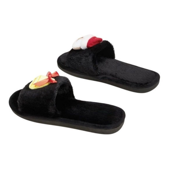 NEW Soft Plush and Cushioned Open Toe Christmas Non-Slip Slippers Size Large - Picture 3 of 10